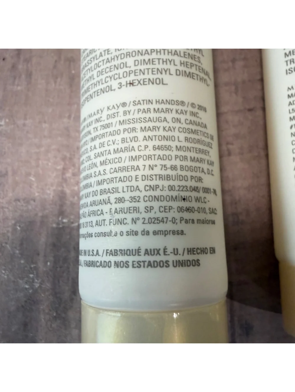 Lot of 2 Mary Kay Satin Hands Protecting Softener Fragrance Free 2.1 oz. Lotion